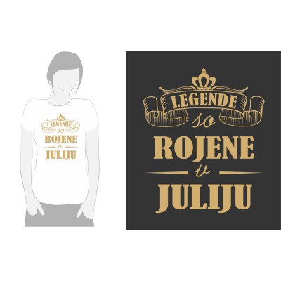 LEGENDE SO ROJENE ZLATI TISK - JULIJ