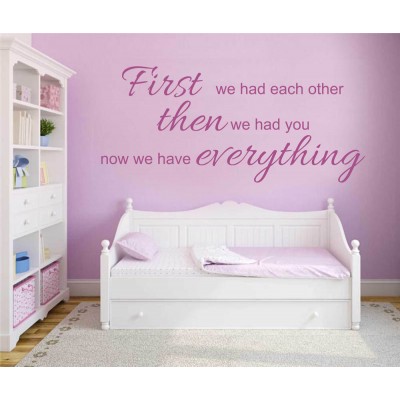 First we had each...