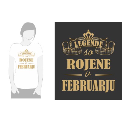 LEGENDE SO ROJENE ZLATI TISK - FEBRUAR