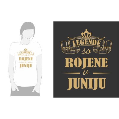 LEGENDE SO ROJENE ZLATI TISK - JUNIJ