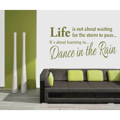 Life is not about waiting…