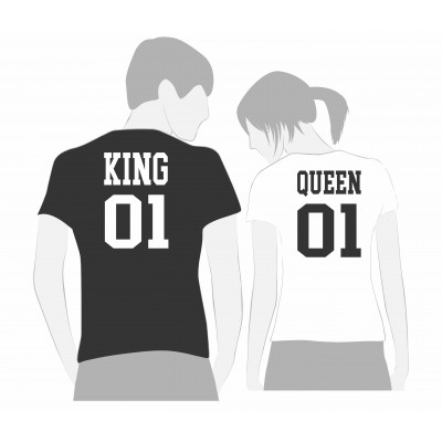 KING QUEEN B&W